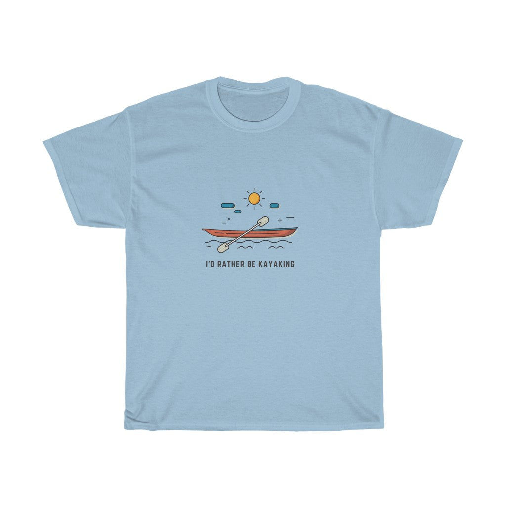 I'd Rather be Kayaking Men & Women Cotton Tee