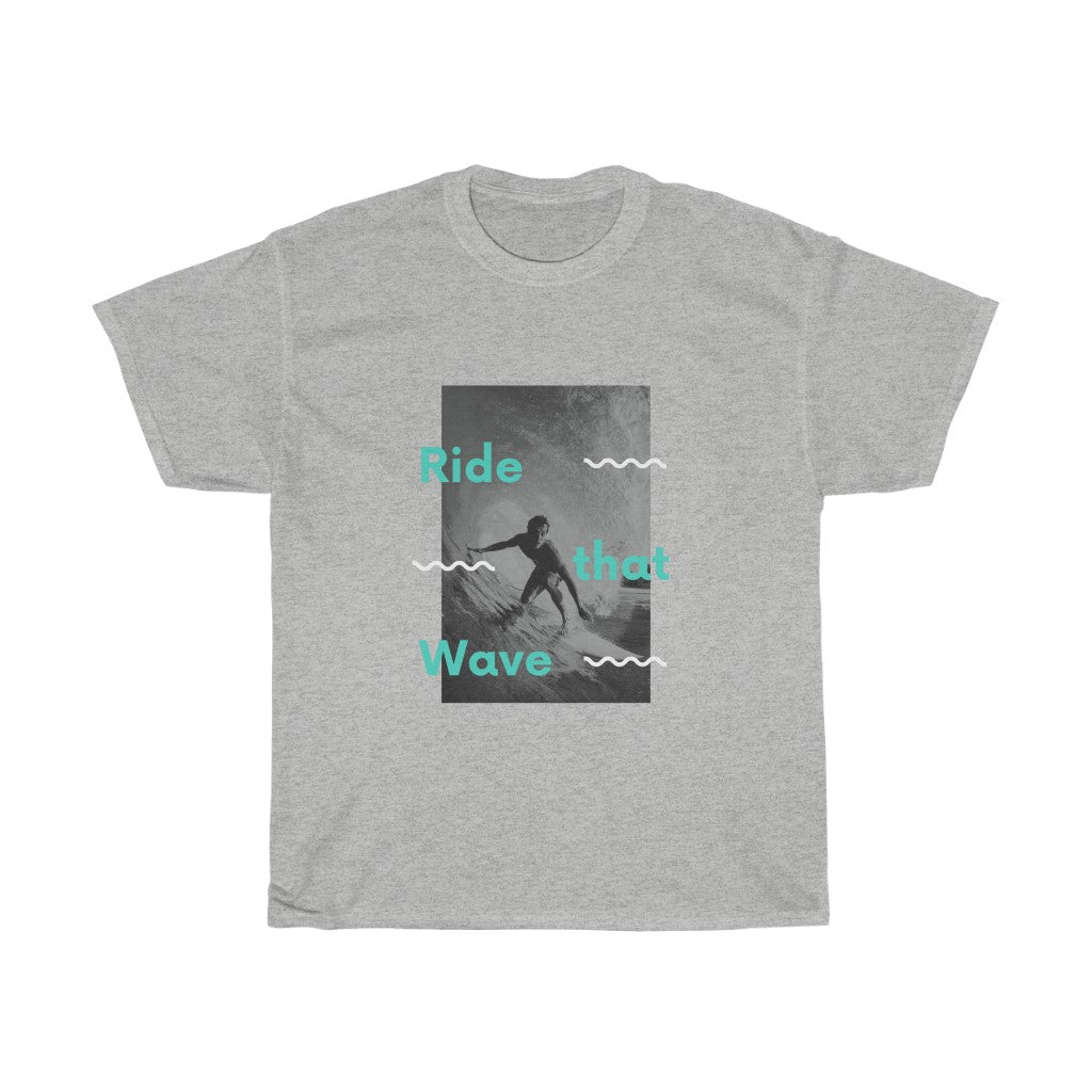 Ride that Wave Men & Women Cotton Tee