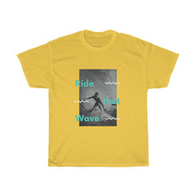 Load image into Gallery viewer, Ride that Wave Men &amp; Women Cotton Tee
