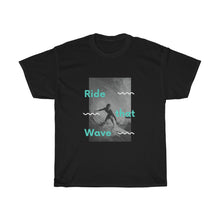 Load image into Gallery viewer, Ride that Wave Men &amp; Women Cotton Tee
