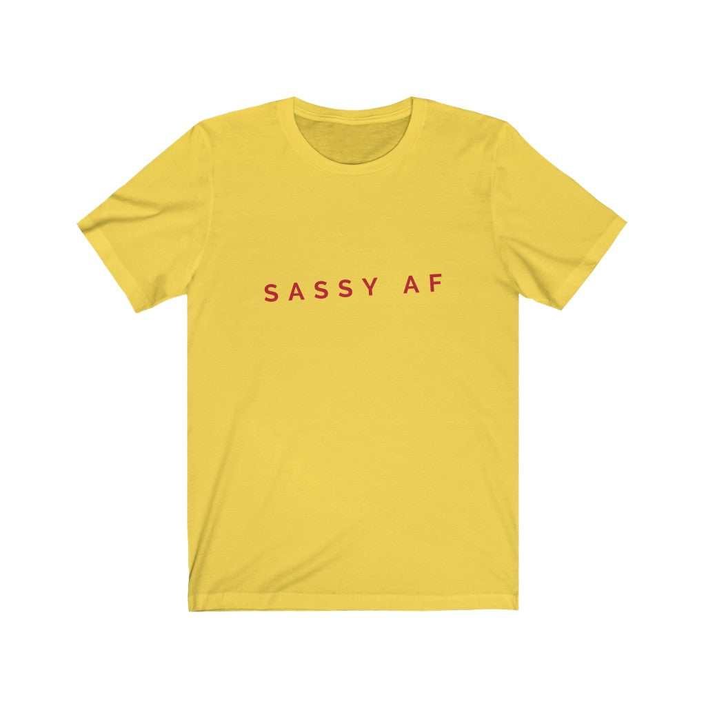 Sassy AF Men & Women Jersey Short Sleeve Tee